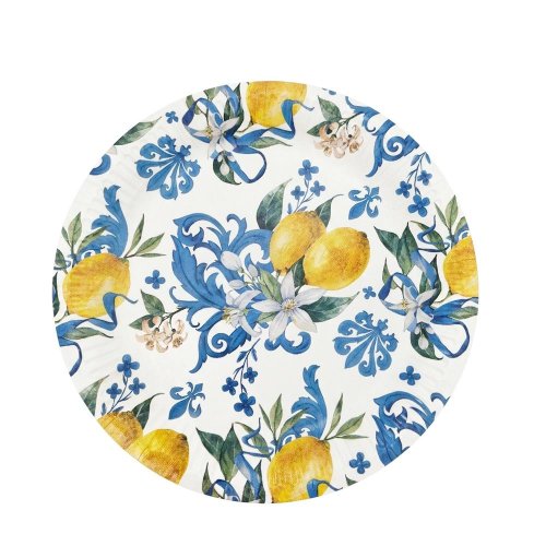 Ppl8004700 tanier pap pr.23cm/8ks sicilian floral whimsy - Aranžérsky materiál
