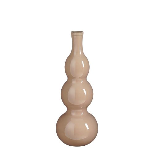 Váza sklo benito farba sv hnedá v45/pr.17cm - Umelé kvety