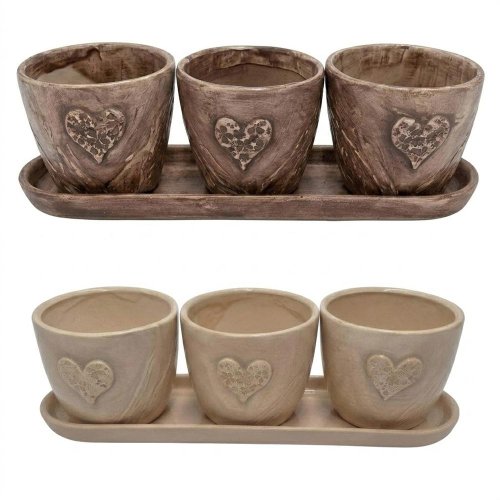 Set kvetináčov 32xv10cm - Vianočné stromčeky