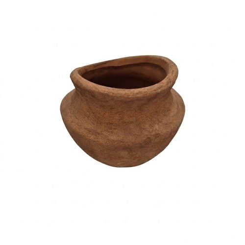 Váza hnedá v9,5/pr.11,5cm - Vianočné stromčeky