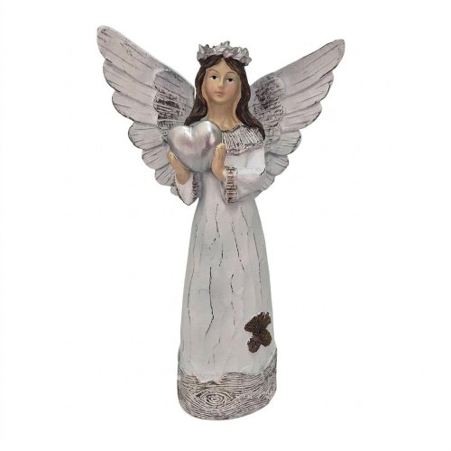 Anjel srdce/kríž mix2 18x9x31cm - Vianočné dekorácie a ozdoby