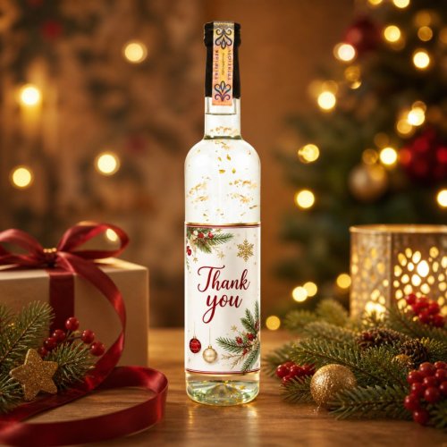 Vianočná vodka / borovička / slivka so zlatom  - Vianoce