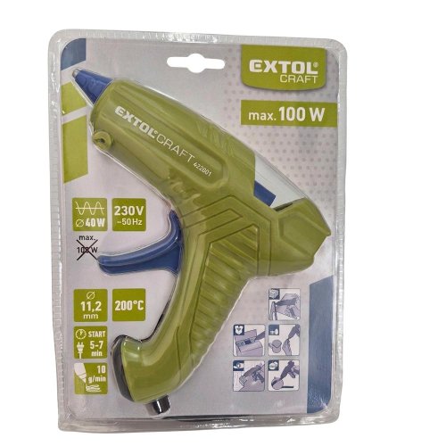 Tavná pištol , max. príkon100w, prac.príkon 40w, tavné tyčinky pr. 11,2mm