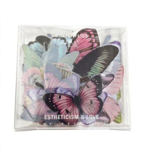 Motýle dekor mix farba s/32 x167 - Umelé kvety