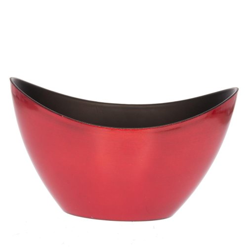 Loďka plast 20x9x11,5 metal červená - Lampáše