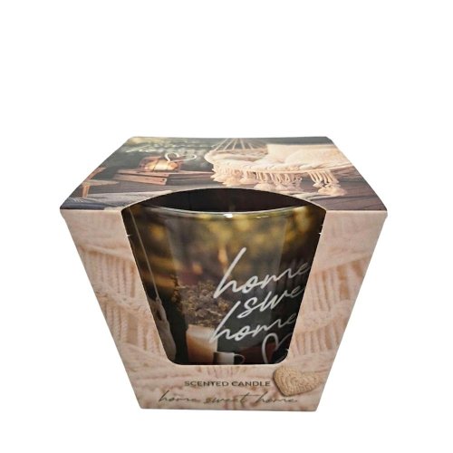Voň.v skle home sweet home10cm 115gr - Umelé kvety