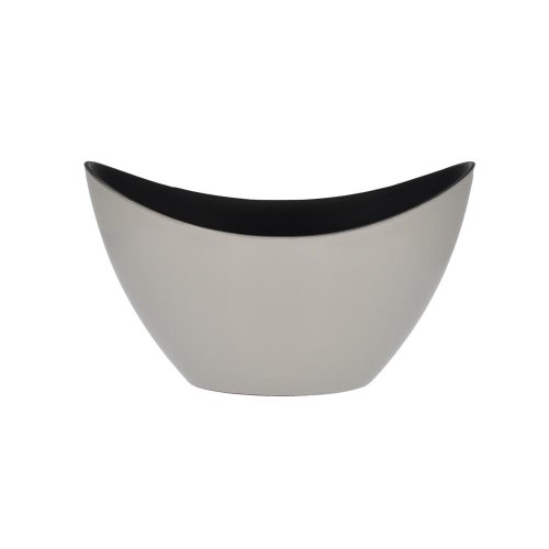 Loďka plast 20x12x9cm sivá - Vianočné dekorácie