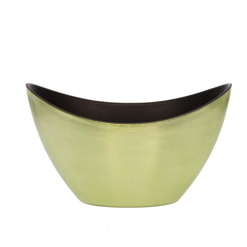 Loďka plast 20x9x11,5 metal bl.zelená