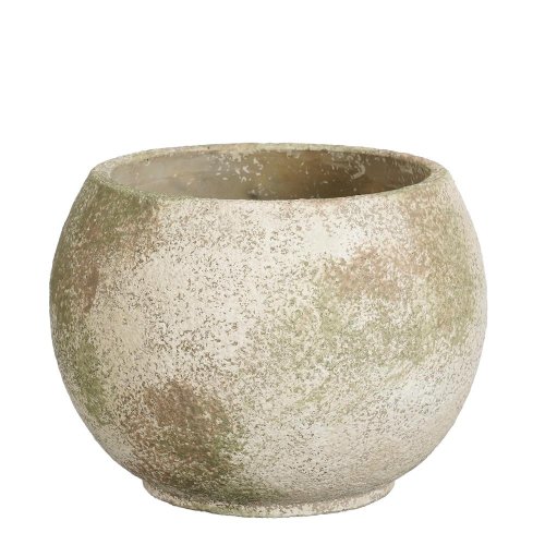 Obal guľa cement tommy zelený 14/pr.19cm - Umelé kvety