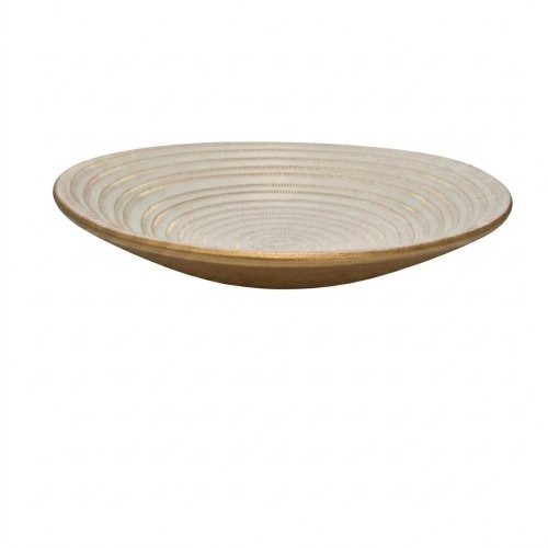 Podnos biel/zlatý v8/pr.40cm - Lampáše
