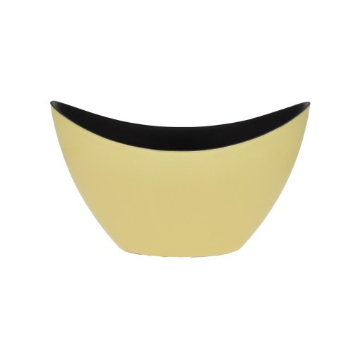 Loďka plast 20x12x9cm žltá - Vianočné dekorácie