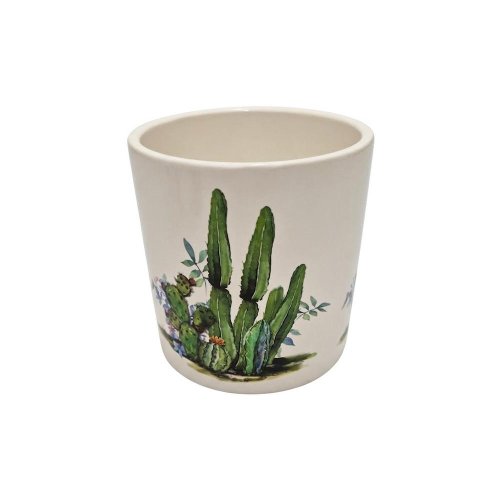 Obal kaktus zelený 11,3xv11,6cm - Vianočné dekorácie a ozdoby