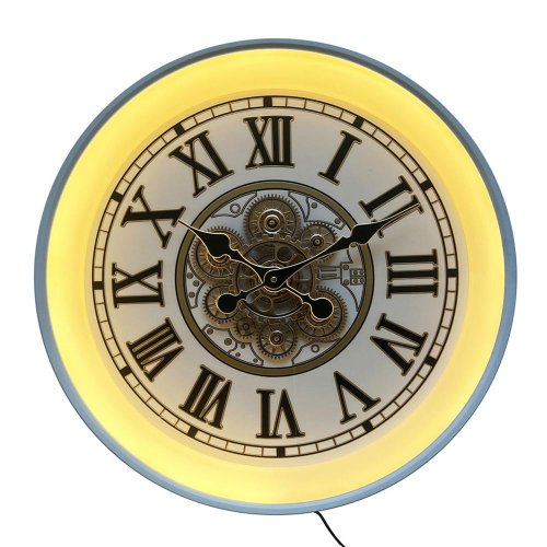Hodiny led nástenné 60x8x60cm - Vianočné dekorácie