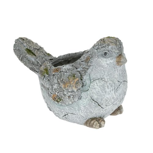 Vtáčik obal poly 12x11x13cm sivý