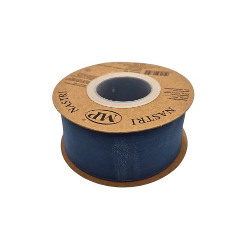 Stuha organza 4cm/20m smokey modrá 5392g 59