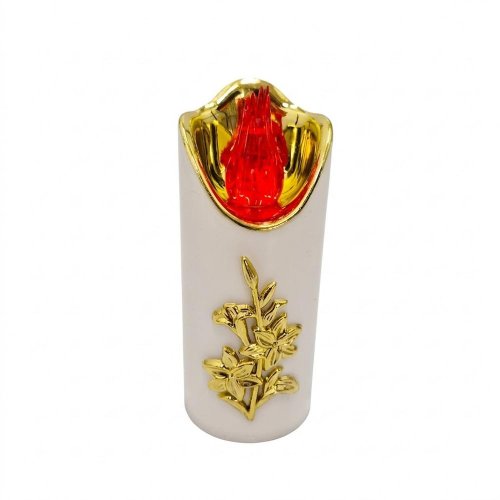 Svet.led rico ľalia white-gold-red 12,5cm 4/25/lux-bat - Aranžérsky materiál
