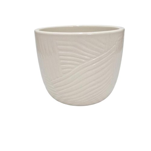 Obal leon cotton white 20cm - Umelé kvety