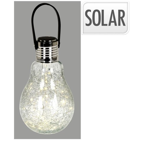 Solárna led30 žiarovka sklo 26cm - Umelé kvety