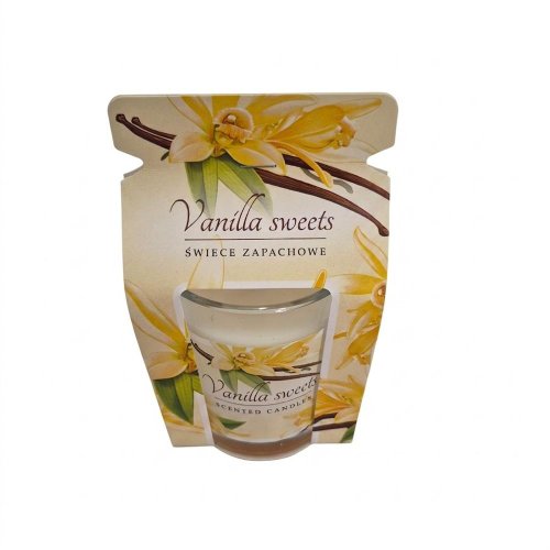 Voň.v skle aroma trio vanilla 9x8cm - Umelé kvety