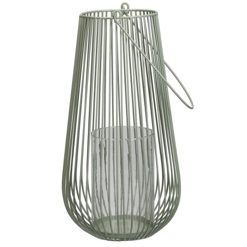Lampáš kov olivovozelený  24x24/v46,5cm