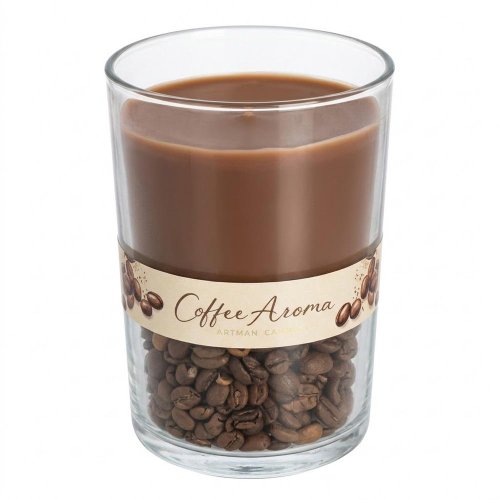 Duo coffe sklo veľ.hnedé 420gr - Umelé kvety