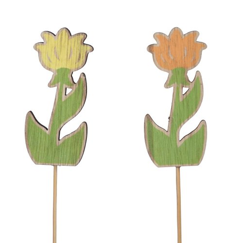 Zápich tulipán drevo mix/2fa s/16 8cm - Veľkonočné ozdoby