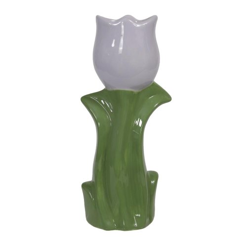 Váza keram. tulipán fial. 20,5cm - Veľkonočné ozdoby