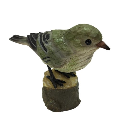 Vtáčik poly. zel.-béžový 10,5x4x9,5cm - Jesenné dekorácie