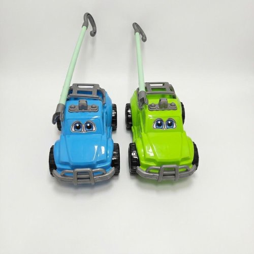 Ťahacie zelené auto - Umelé kvety