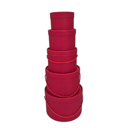 Darčeková krabička+šnúrka červená s/5 13x9 - 25x17cm - Aranžérsky materiál