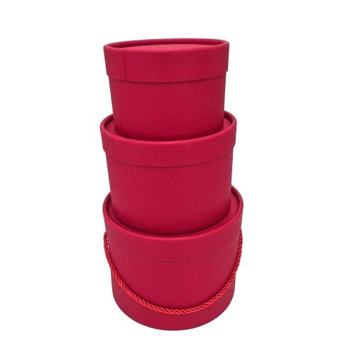 Darčeková krabička+šnúrka červená s/3 13x9 - 18x13cm - Aranžérsky materiál
