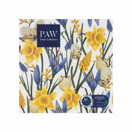 Sdl137800  servítky 33x33 cm/20ks/3vrst. muscari with daffodils