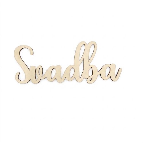 Výrez nápis ,,svadba,, č8