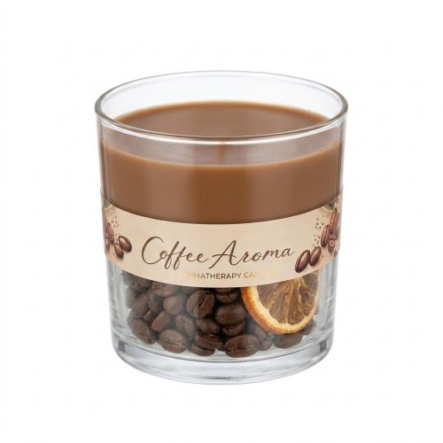Duo coffe voň.sklo malé hnedé 270gr - Umelé kvety