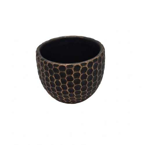 A1 obal cement zlato-hnedý  11,5x11,5x9cm - Veľkonočné ozdoby