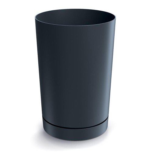 Dpop300t kvetináč tubo s podmiskou antracit 30cm - Vianočné dekorácie