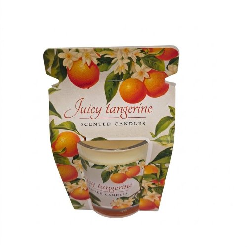 Vonná sviečka v skle Aroma Trio Juicy Tangerine, 9 × 8 cm