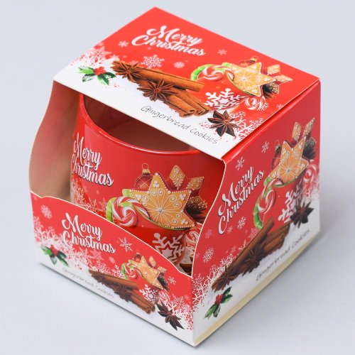 Voň.v skle merry christmas 100gr/sas8036/ 8cm - Umelé kvety
