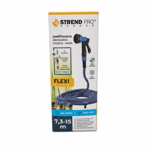 Hadica flexi 7-15m 1/2´´-3,4´´+pištol