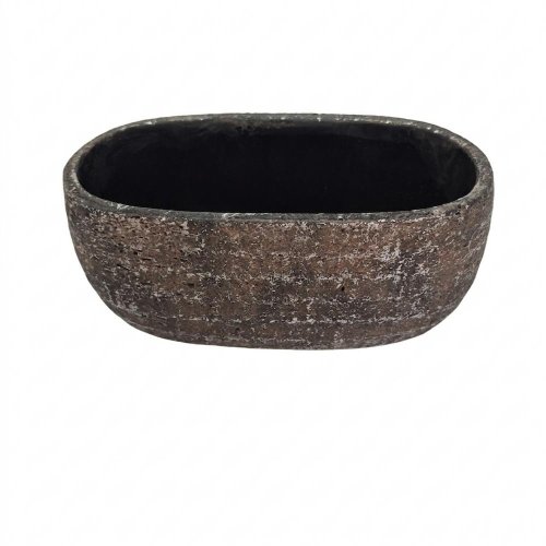 A3 obal cement šedý 22,5x11,5x10,5cm - Umelé kvety
