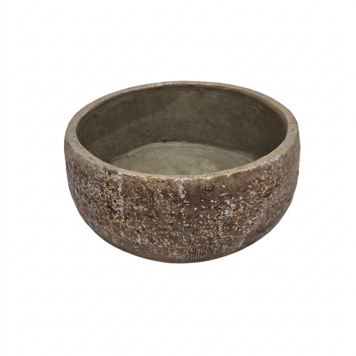 A3 obal cement zlatý 21x21x9cm - Umelé kvety