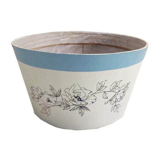 Obal breza kvet.vzor bielo-mod. 19,5x11cm - Veľkonočné ozdoby