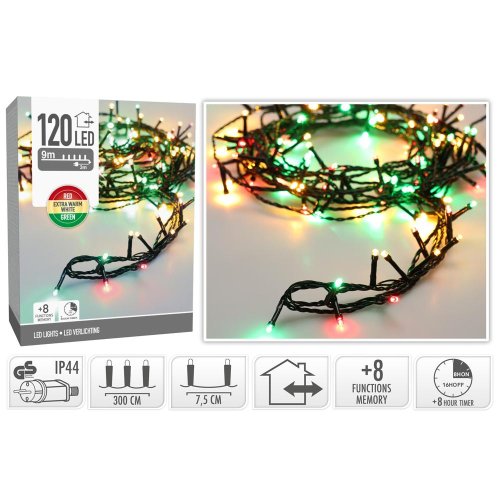Led lights 120led 3clr