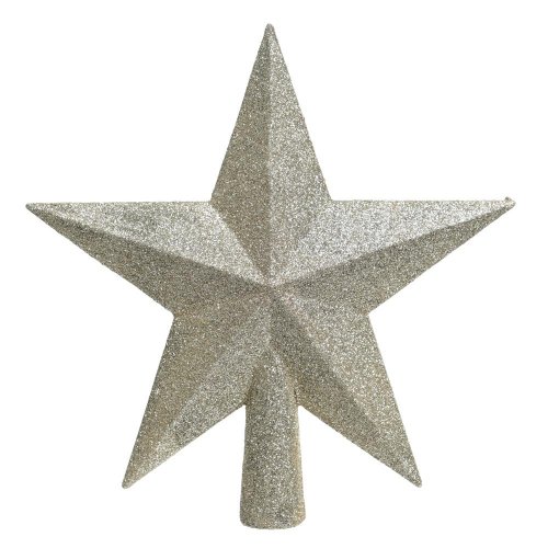 Hviezda špic polyst gliter .perla 4,2x19x19cm - Vianočné dekorácie a ozdoby
