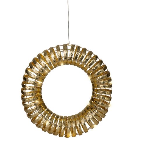 Led veniec.bater. pr.30cm/7cm - Vianočné osvetlenie