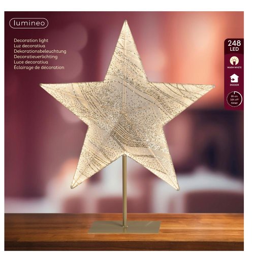 Led hviezda 13x58x68cm - Vianočné osvetlenie