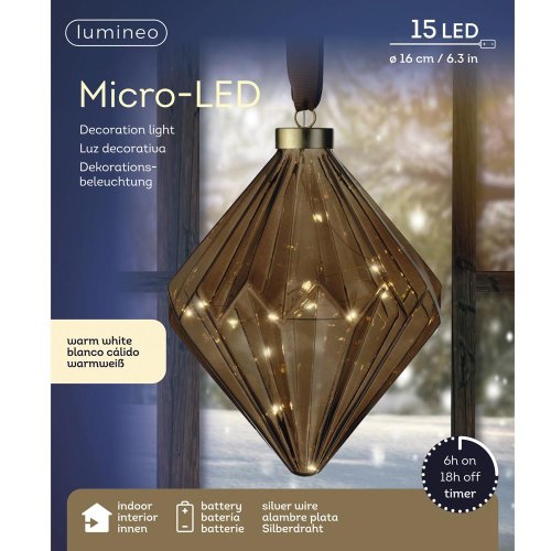 Led diamant bater. pr.16/20cm