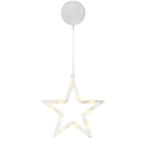 Led hviezda záves bater. pr.17cm