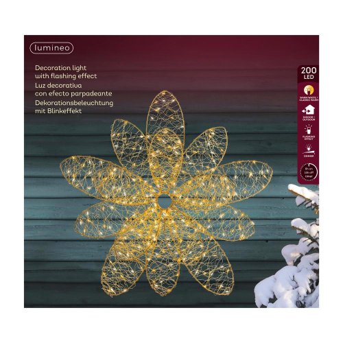 Led kvet blik pr.38/13cm - Vianočné osvetlenie