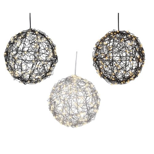 Led guľa bater out pr.15cm 3ass